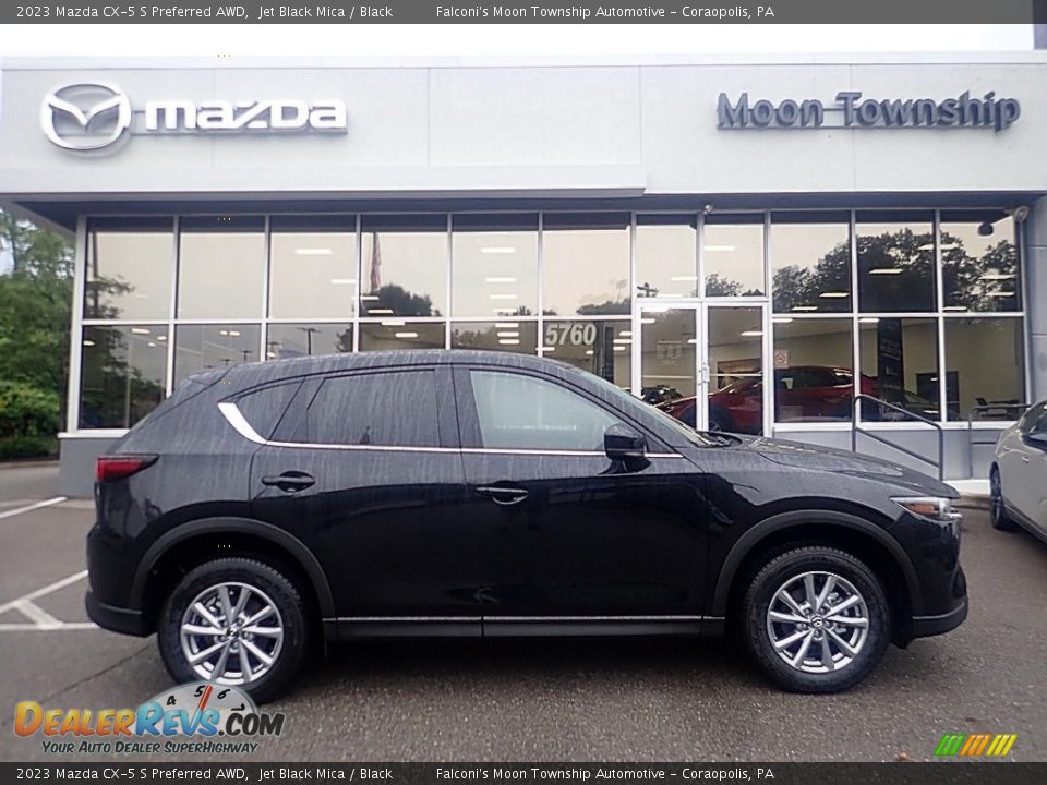 2023 Mazda CX-5 S Preferred AWD Jet Black Mica / Black Photo #1