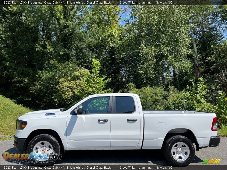 Bright White 2023 Ram 1500 Tradesman Quad Cab 4x4 Photo #1