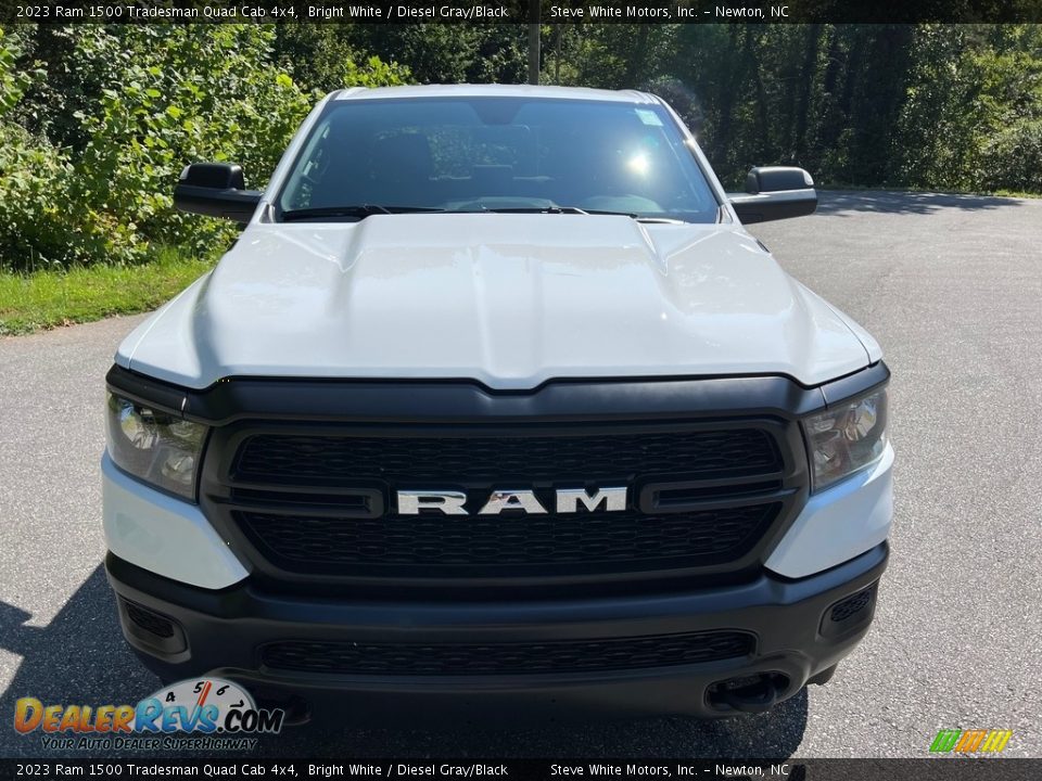 2023 Ram 1500 Tradesman Quad Cab 4x4 Bright White / Diesel Gray/Black Photo #3