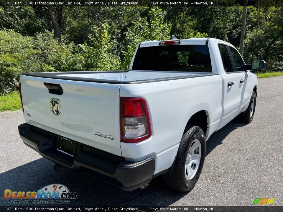 2023 Ram 1500 Tradesman Quad Cab 4x4 Bright White / Diesel Gray/Black Photo #6