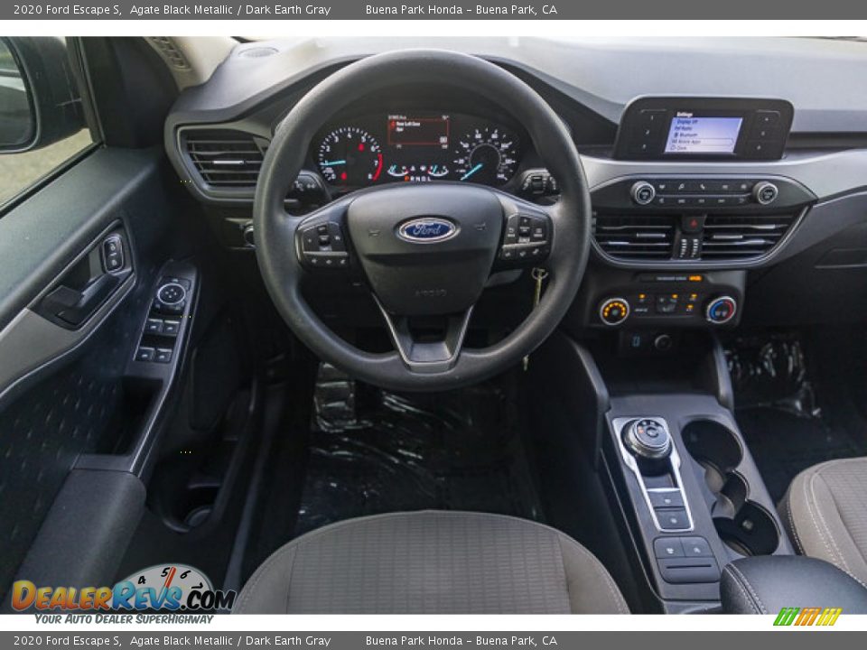 2020 Ford Escape S Agate Black Metallic / Dark Earth Gray Photo #5