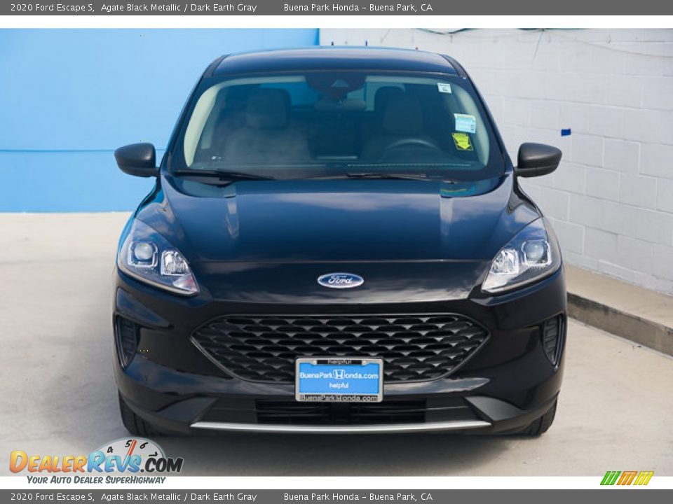 2020 Ford Escape S Agate Black Metallic / Dark Earth Gray Photo #7