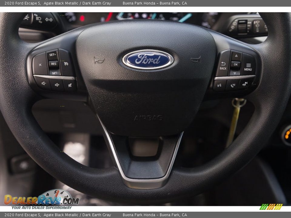 2020 Ford Escape S Agate Black Metallic / Dark Earth Gray Photo #13