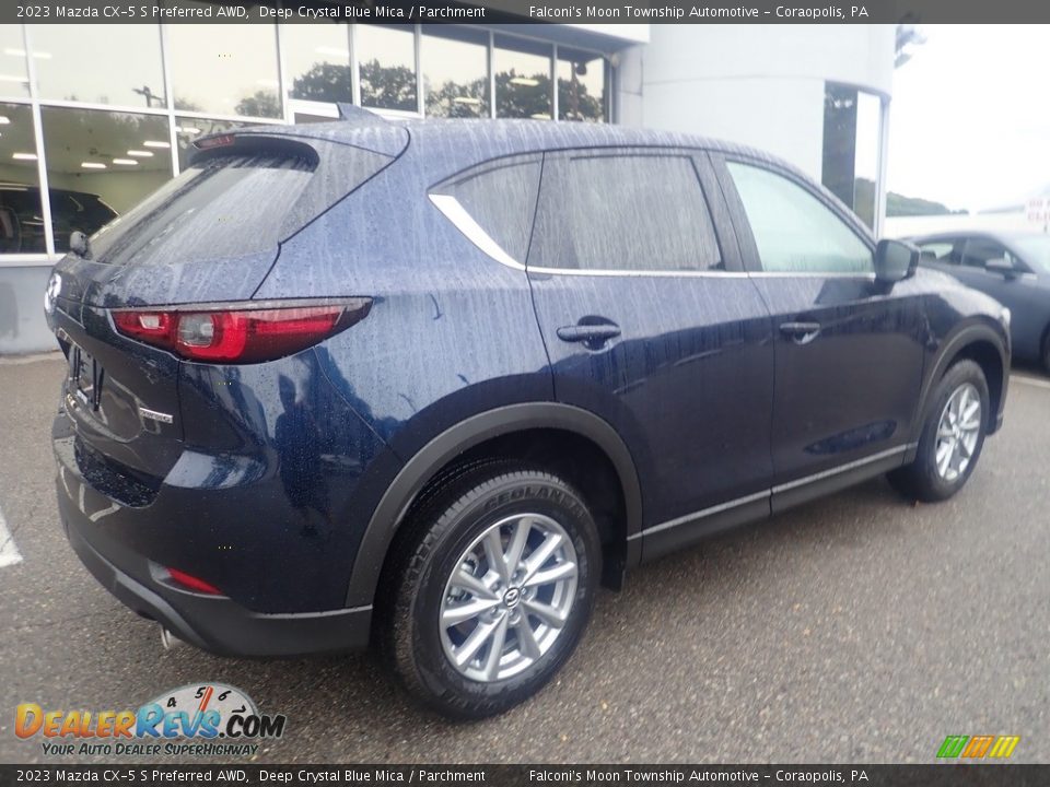 2023 Mazda CX-5 S Preferred AWD Deep Crystal Blue Mica / Parchment Photo #2