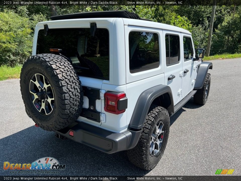 2023 Jeep Wrangler Unlimited Rubicon 4x4 Bright White / Dark Saddle/Black Photo #6