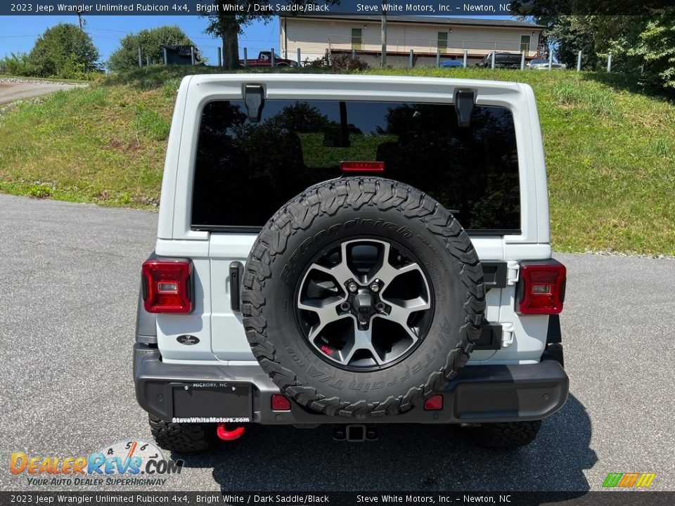 2023 Jeep Wrangler Unlimited Rubicon 4x4 Bright White / Dark Saddle/Black Photo #7