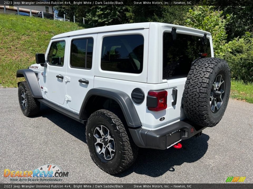 2023 Jeep Wrangler Unlimited Rubicon 4x4 Bright White / Dark Saddle/Black Photo #8