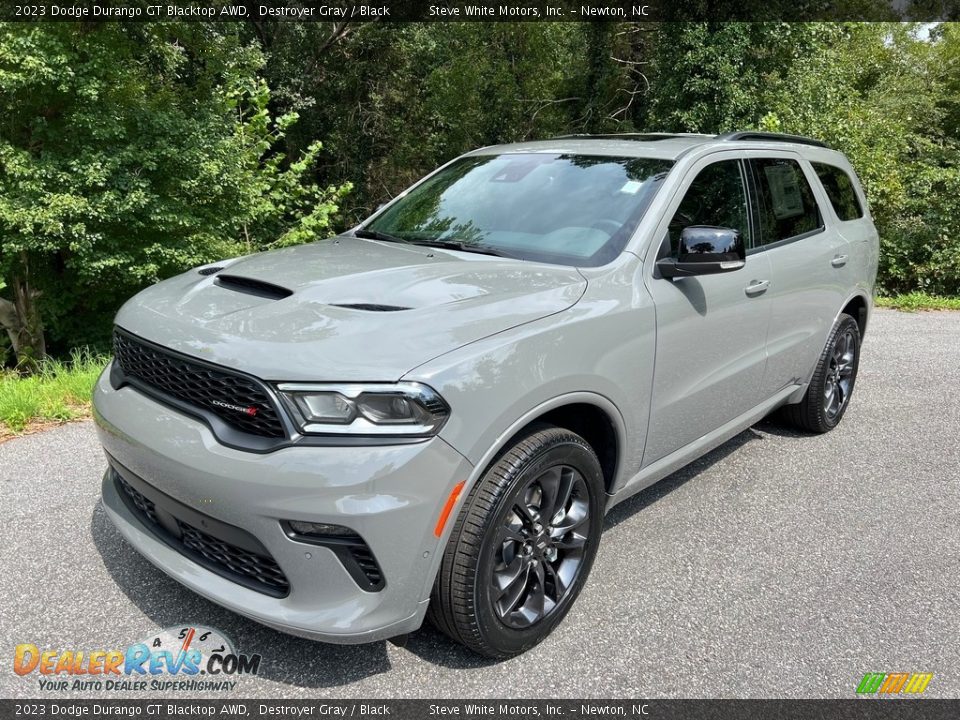 2023 Dodge Durango GT Blacktop AWD Destroyer Gray / Black Photo #2