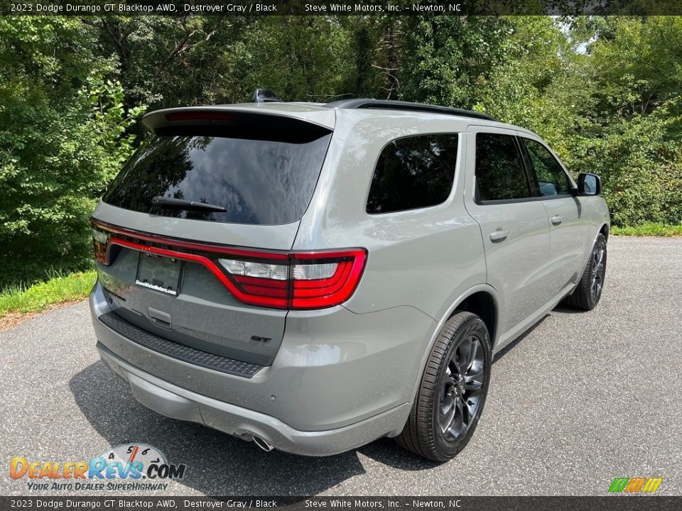 2023 Dodge Durango GT Blacktop AWD Destroyer Gray / Black Photo #6