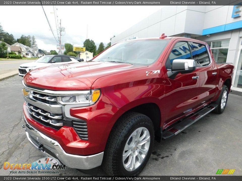 2023 Chevrolet Silverado 1500 LTZ Crew Cab 4x4 Radiant Red Tintcoat / Gideon/Very Dark Atmosphere Photo #2