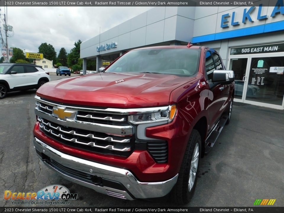 2023 Chevrolet Silverado 1500 LTZ Crew Cab 4x4 Radiant Red Tintcoat / Gideon/Very Dark Atmosphere Photo #3