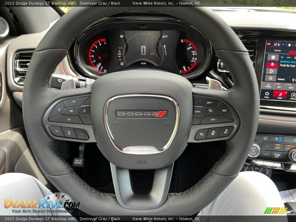 2023 Dodge Durango GT Blacktop AWD Destroyer Gray / Black Photo #21