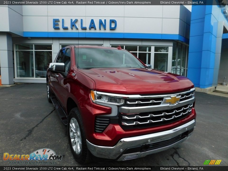 2023 Chevrolet Silverado 1500 LTZ Crew Cab 4x4 Radiant Red Tintcoat / Gideon/Very Dark Atmosphere Photo #5