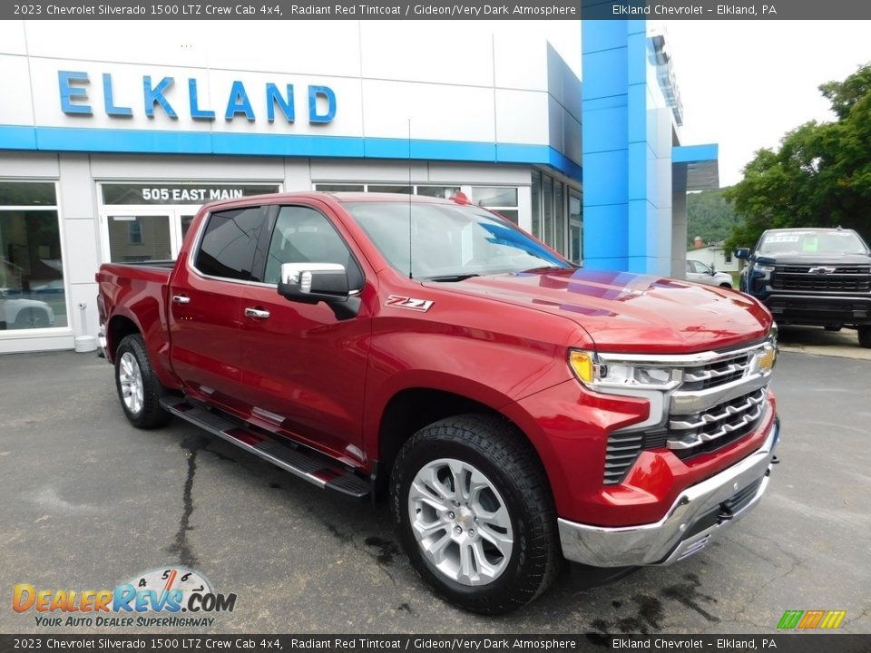 2023 Chevrolet Silverado 1500 LTZ Crew Cab 4x4 Radiant Red Tintcoat / Gideon/Very Dark Atmosphere Photo #6