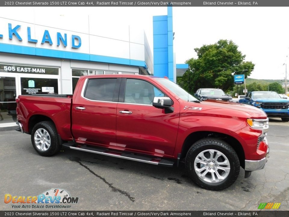 2023 Chevrolet Silverado 1500 LTZ Crew Cab 4x4 Radiant Red Tintcoat / Gideon/Very Dark Atmosphere Photo #7