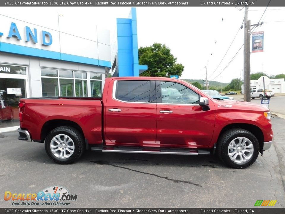 2023 Chevrolet Silverado 1500 LTZ Crew Cab 4x4 Radiant Red Tintcoat / Gideon/Very Dark Atmosphere Photo #8