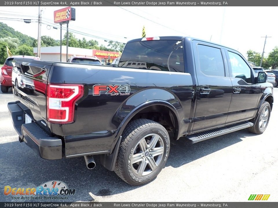 2019 Ford F150 XLT SuperCrew 4x4 Agate Black / Black Photo #6