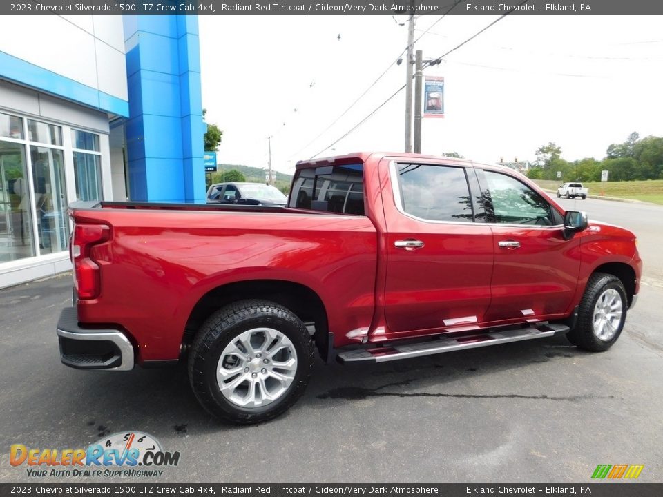 2023 Chevrolet Silverado 1500 LTZ Crew Cab 4x4 Radiant Red Tintcoat / Gideon/Very Dark Atmosphere Photo #9