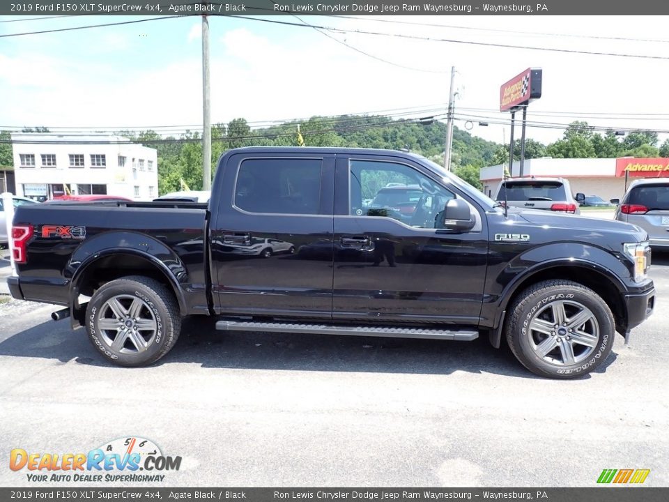 2019 Ford F150 XLT SuperCrew 4x4 Agate Black / Black Photo #7