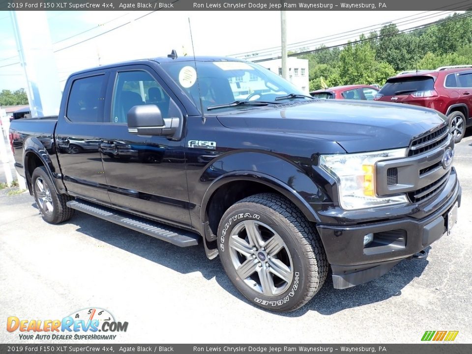 2019 Ford F150 XLT SuperCrew 4x4 Agate Black / Black Photo #8