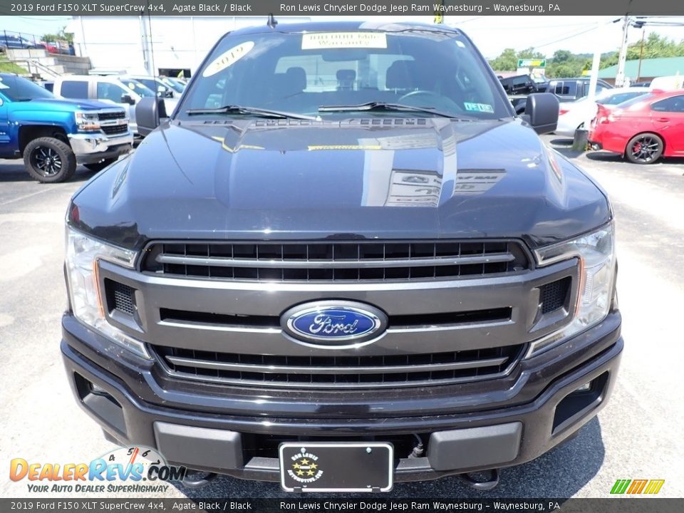 2019 Ford F150 XLT SuperCrew 4x4 Agate Black / Black Photo #9