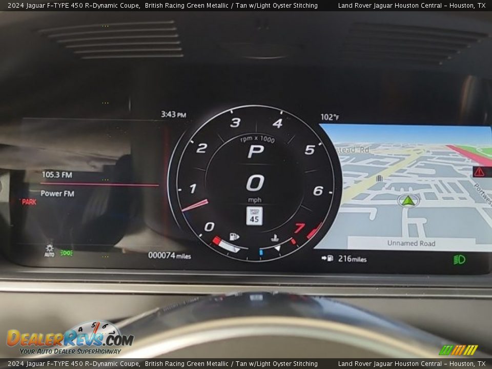 2024 Jaguar F-TYPE 450 R-Dynamic Coupe Gauges Photo #15