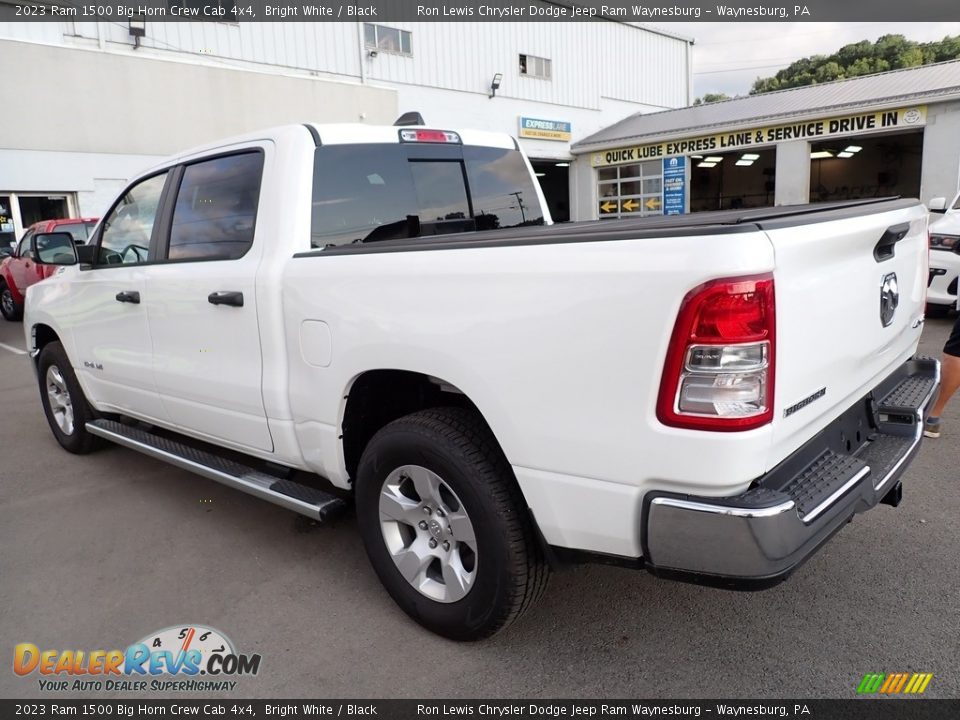 2023 Ram 1500 Big Horn Crew Cab 4x4 Bright White / Black Photo #3