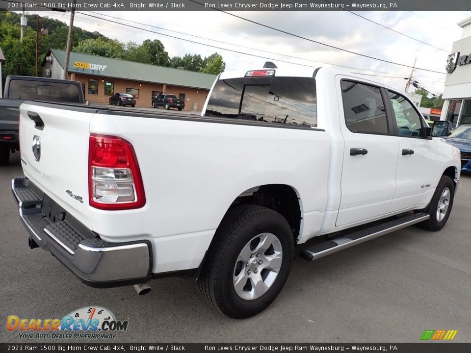 2023 Ram 1500 Big Horn Crew Cab 4x4 Bright White / Black Photo #6