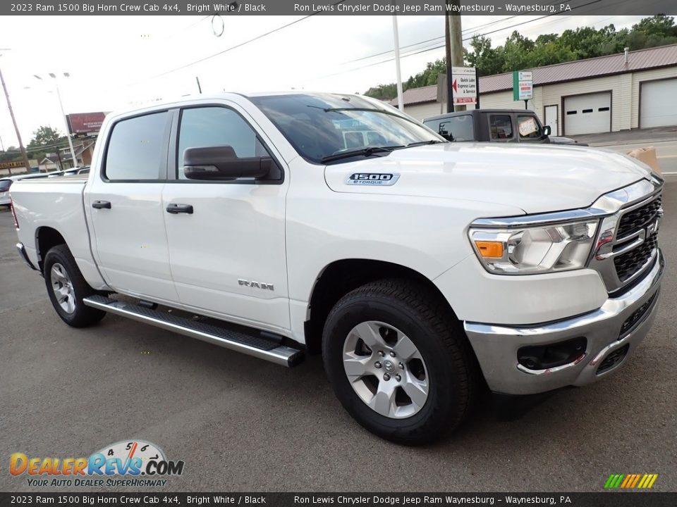 2023 Ram 1500 Big Horn Crew Cab 4x4 Bright White / Black Photo #8