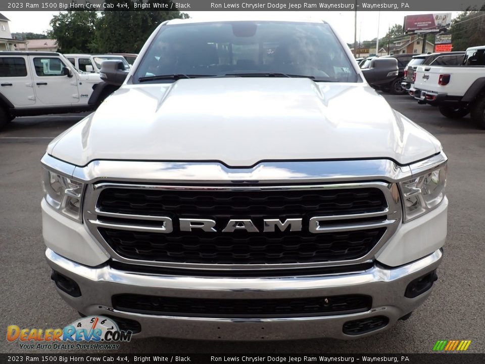 2023 Ram 1500 Big Horn Crew Cab 4x4 Bright White / Black Photo #9