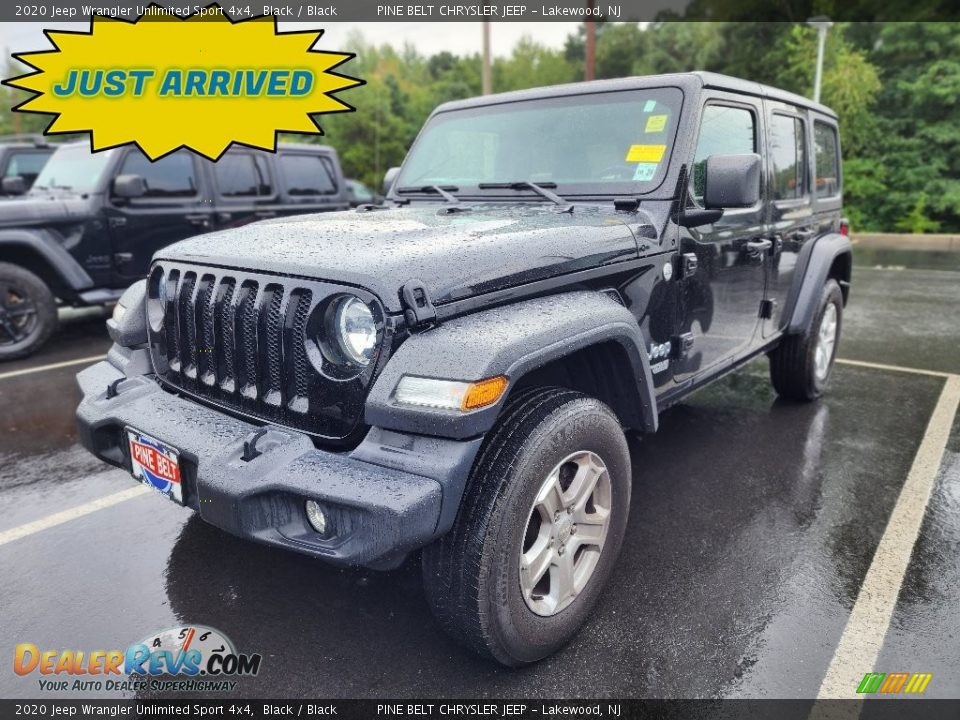 2020 Jeep Wrangler Unlimited Sport 4x4 Black / Black Photo #1