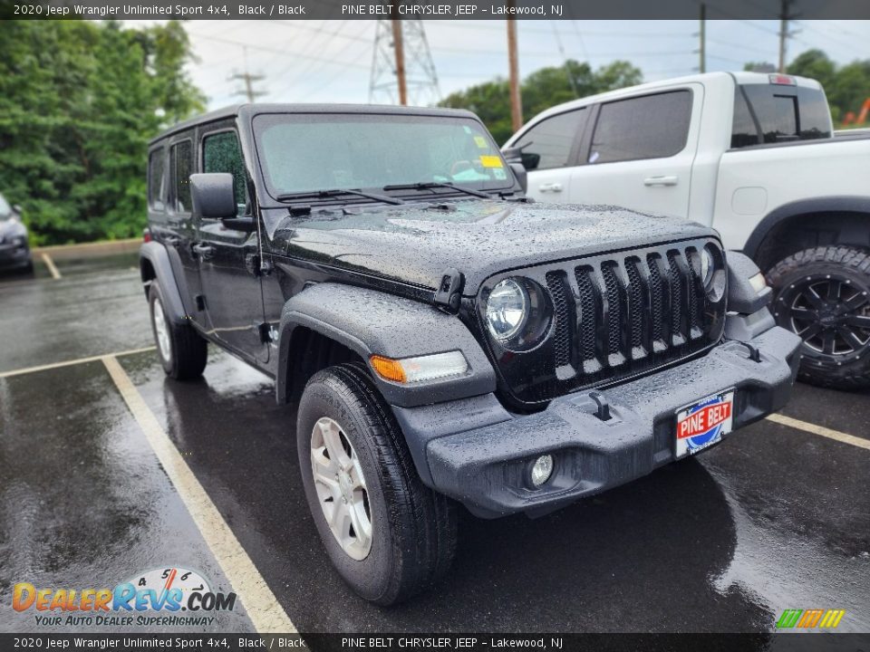 2020 Jeep Wrangler Unlimited Sport 4x4 Black / Black Photo #2