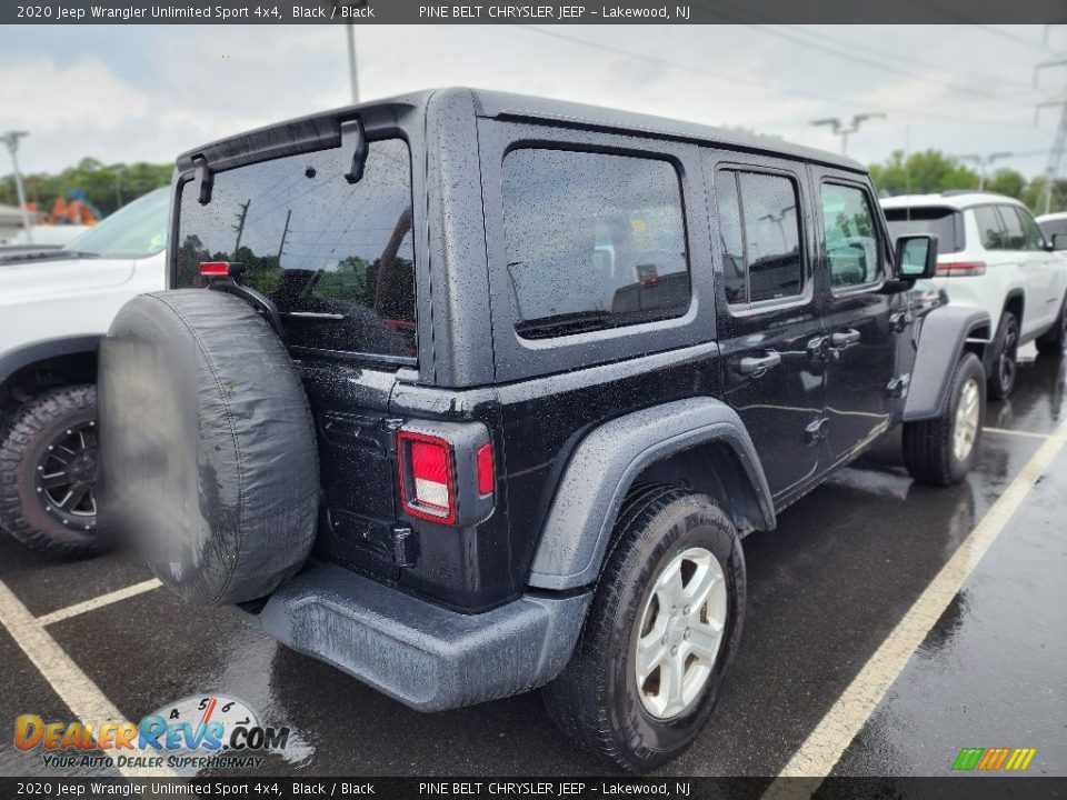 2020 Jeep Wrangler Unlimited Sport 4x4 Black / Black Photo #3