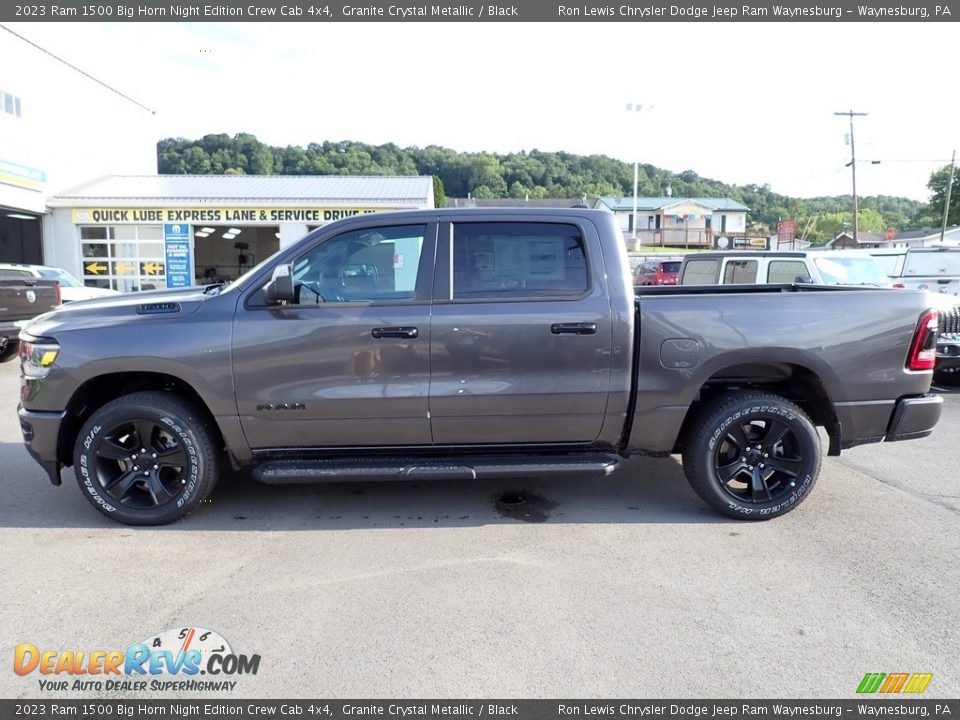 2023 Ram 1500 Big Horn Night Edition Crew Cab 4x4 Granite Crystal Metallic / Black Photo #2