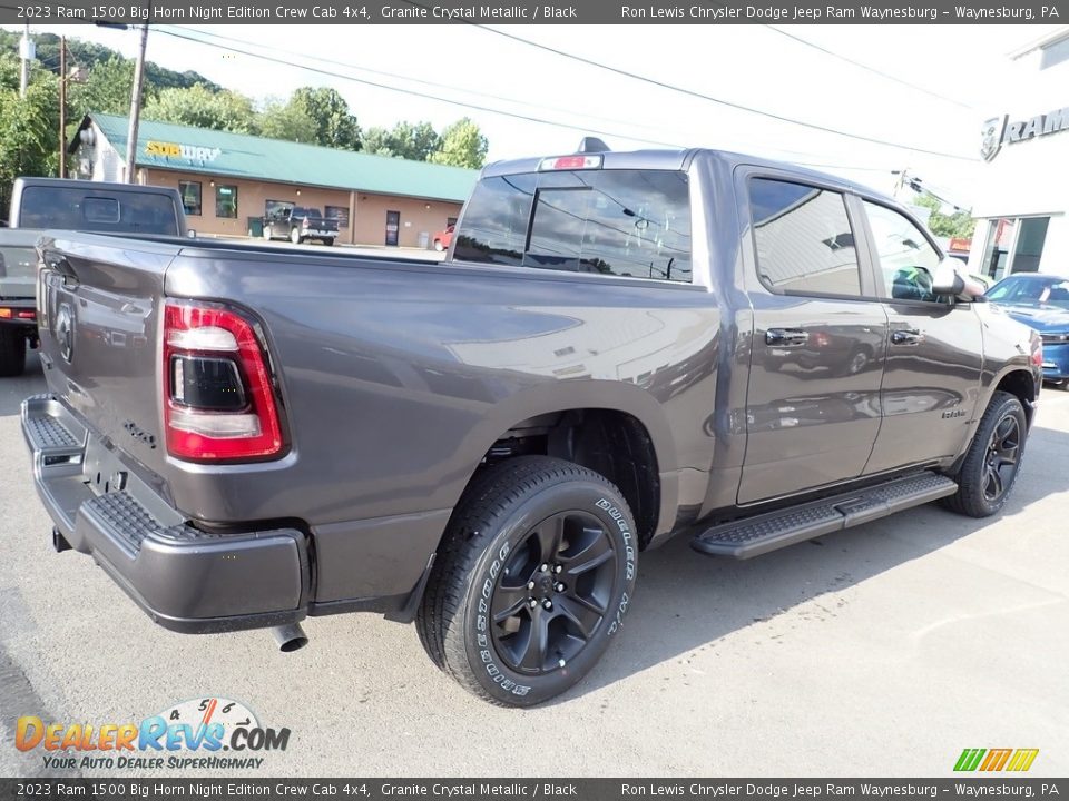 2023 Ram 1500 Big Horn Night Edition Crew Cab 4x4 Granite Crystal Metallic / Black Photo #6