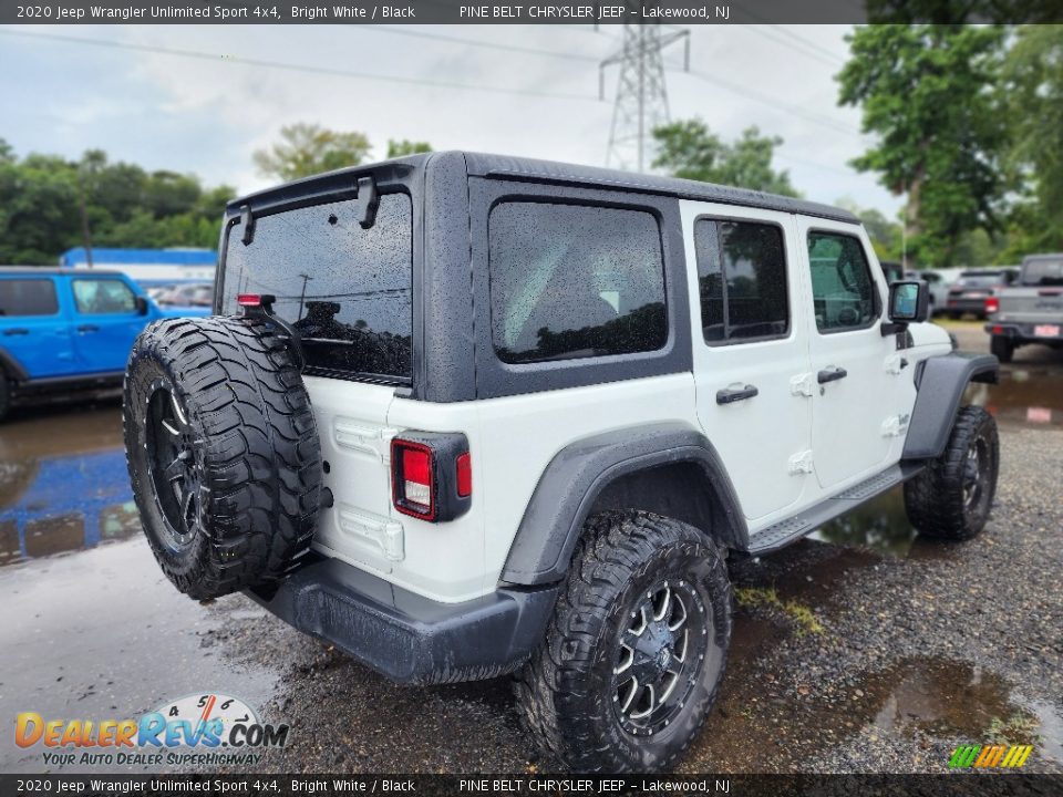 2020 Jeep Wrangler Unlimited Sport 4x4 Bright White / Black Photo #3