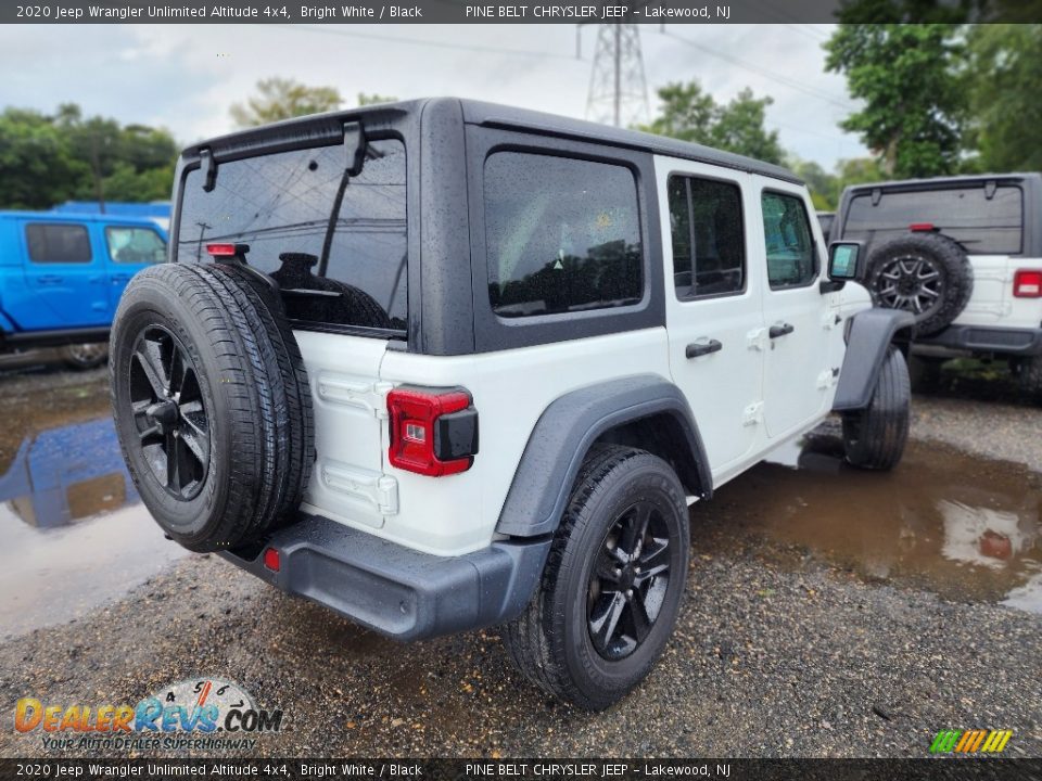 2020 Jeep Wrangler Unlimited Altitude 4x4 Bright White / Black Photo #3