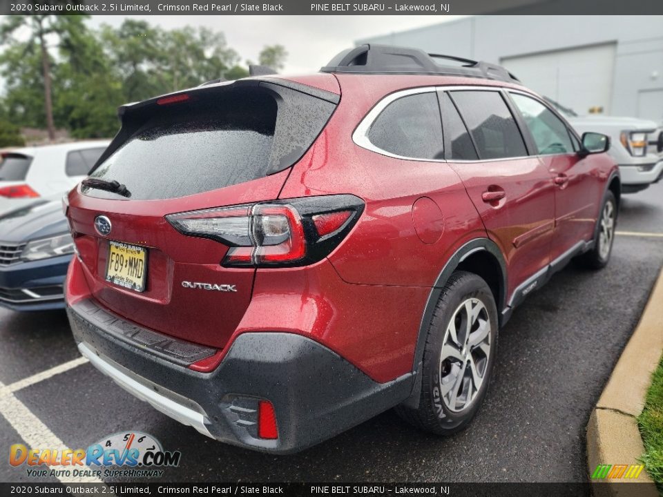 2020 Subaru Outback 2.5i Limited Crimson Red Pearl / Slate Black Photo #3