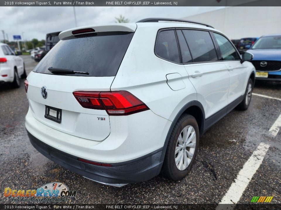 2018 Volkswagen Tiguan S Pure White / Titan Black Photo #4
