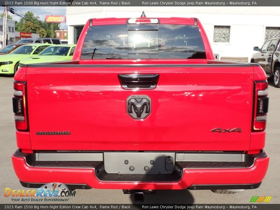 2023 Ram 1500 Big Horn Night Edition Crew Cab 4x4 Flame Red / Black Photo #4