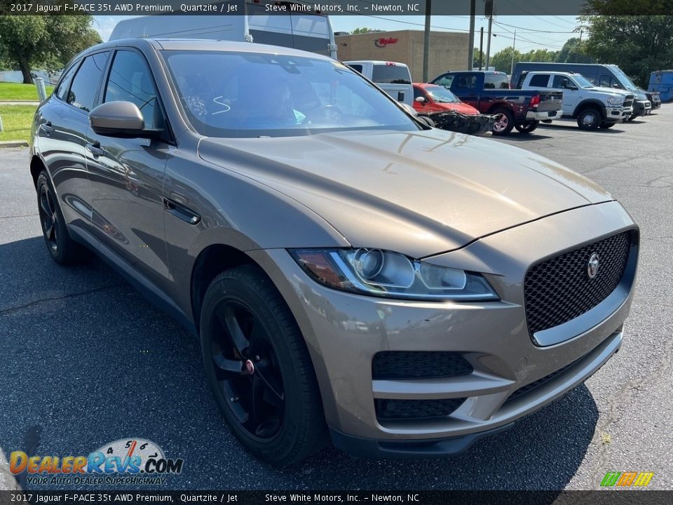 2017 Jaguar F-PACE 35t AWD Premium Quartzite / Jet Photo #5