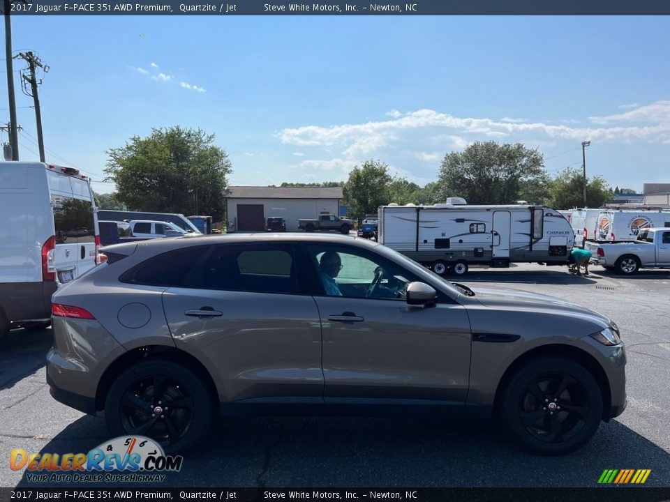 2017 Jaguar F-PACE 35t AWD Premium Quartzite / Jet Photo #6