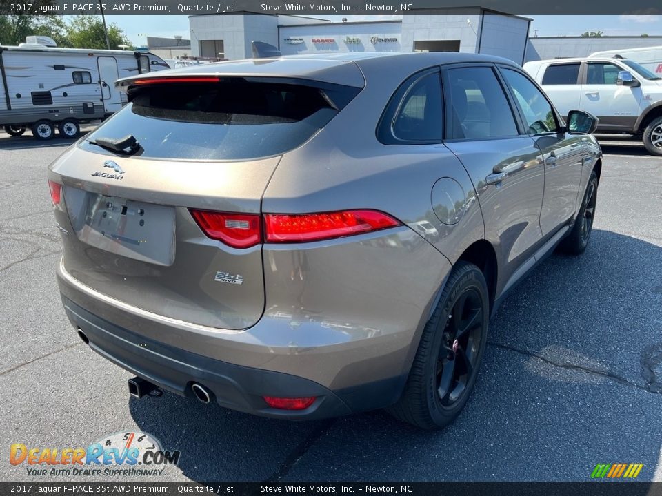 2017 Jaguar F-PACE 35t AWD Premium Quartzite / Jet Photo #7