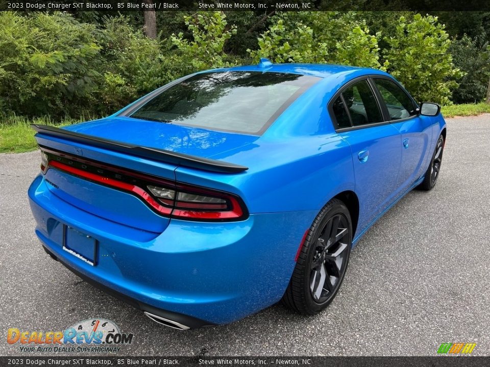 2023 Dodge Charger SXT Blacktop B5 Blue Pearl / Black Photo #6