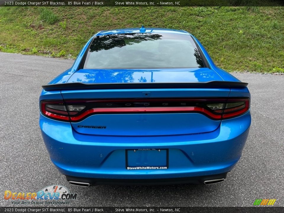 2023 Dodge Charger SXT Blacktop B5 Blue Pearl / Black Photo #7