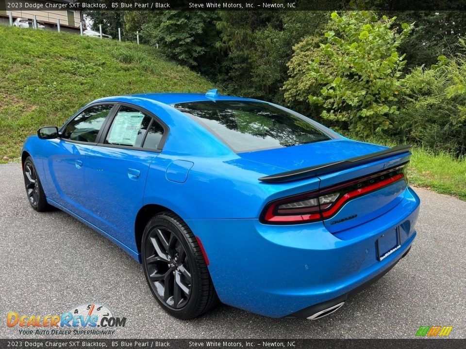 2023 Dodge Charger SXT Blacktop B5 Blue Pearl / Black Photo #8