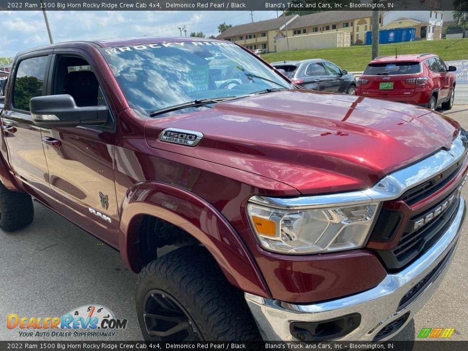 2022 Ram 1500 Big Horn Rocky Ridge Crew Cab 4x4 Delmonico Red Pearl / Black Photo #14