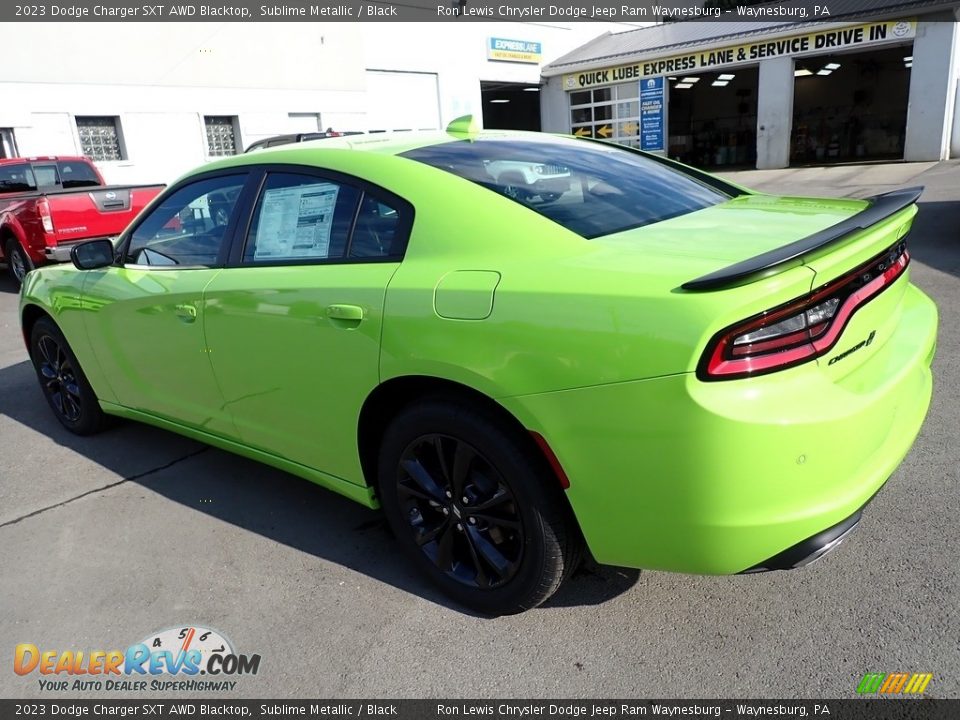 2023 Dodge Charger SXT AWD Blacktop Sublime Metallic / Black Photo #3