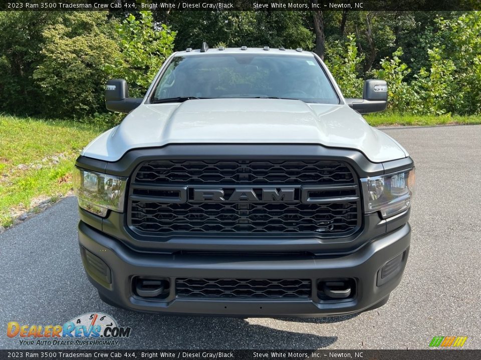 2023 Ram 3500 Tradesman Crew Cab 4x4 Bright White / Diesel Gray/Black Photo #3