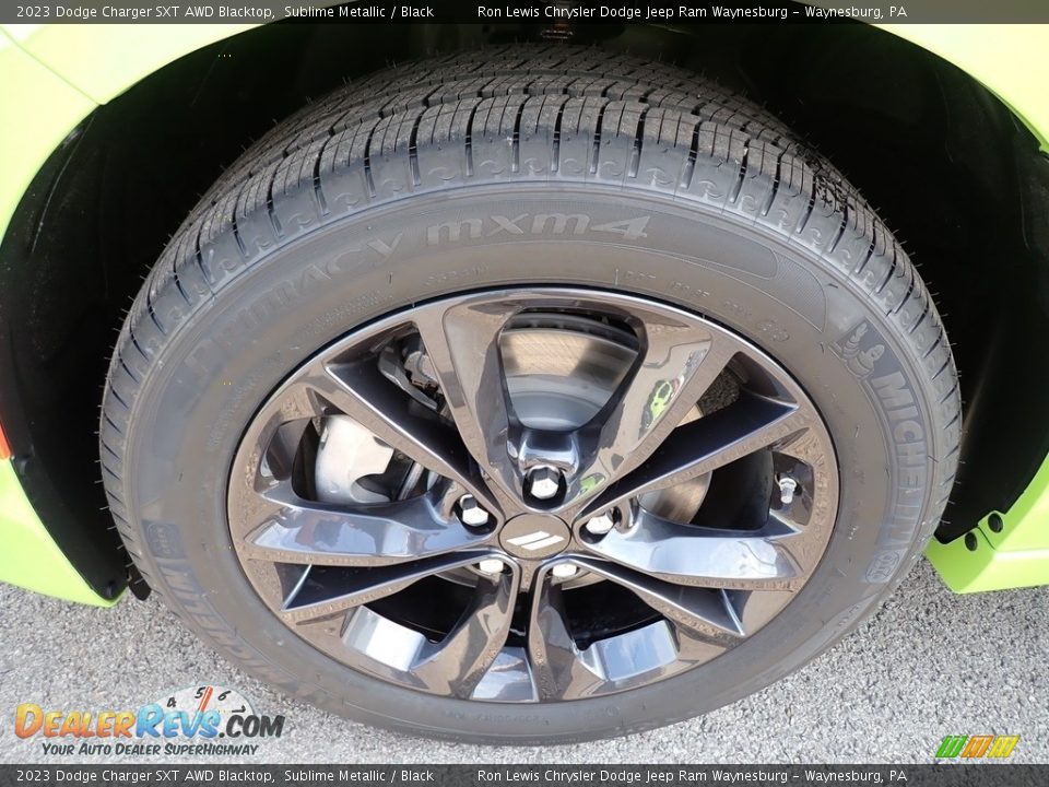 2023 Dodge Charger SXT AWD Blacktop Sublime Metallic / Black Photo #10